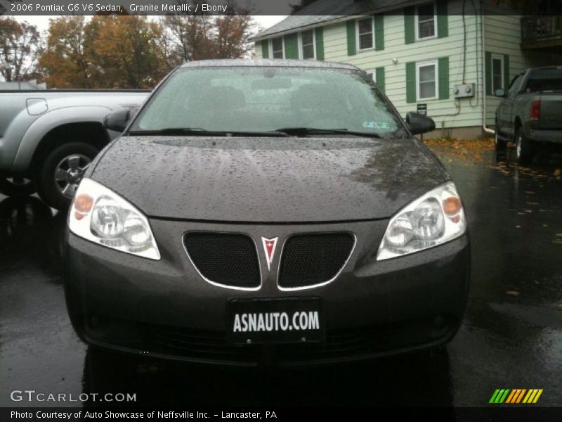 Granite Metallic / Ebony 2006 Pontiac G6 V6 Sedan