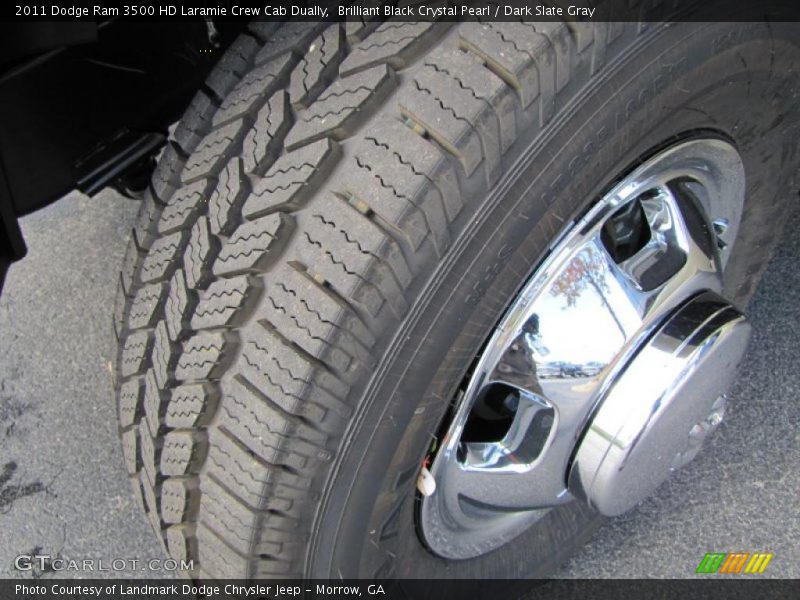 Brilliant Black Crystal Pearl / Dark Slate Gray 2011 Dodge Ram 3500 HD Laramie Crew Cab Dually