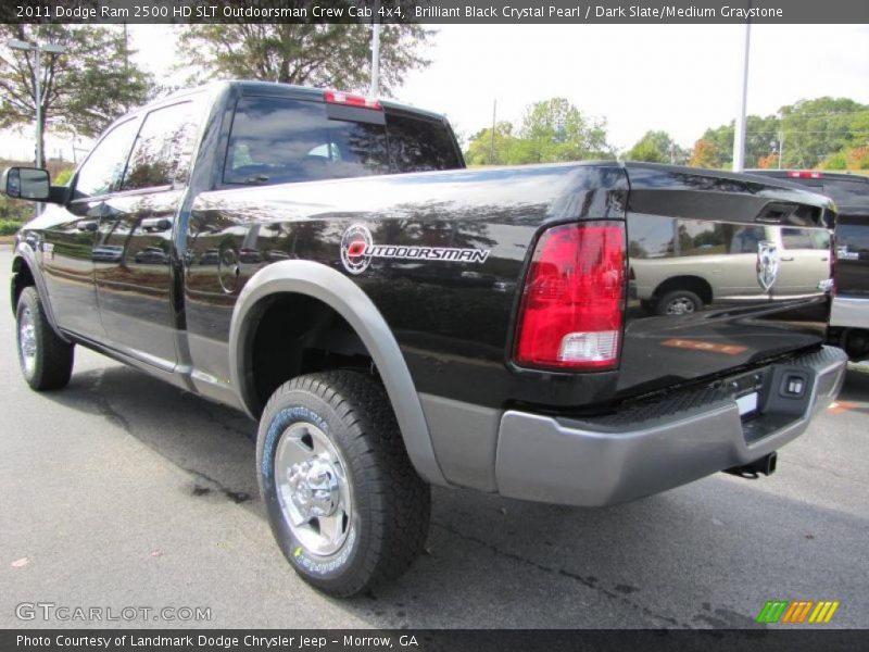 Brilliant Black Crystal Pearl / Dark Slate/Medium Graystone 2011 Dodge Ram 2500 HD SLT Outdoorsman Crew Cab 4x4