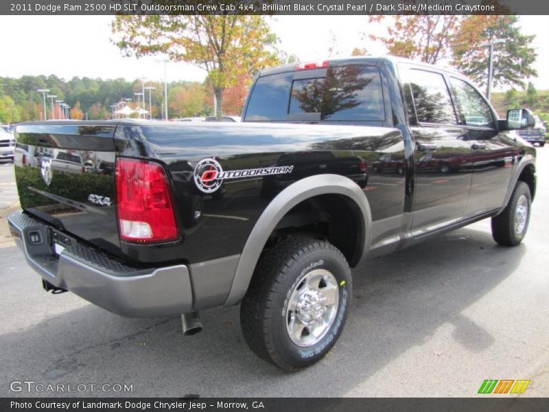 Brilliant Black Crystal Pearl / Dark Slate/Medium Graystone 2011 Dodge Ram 2500 HD SLT Outdoorsman Crew Cab 4x4