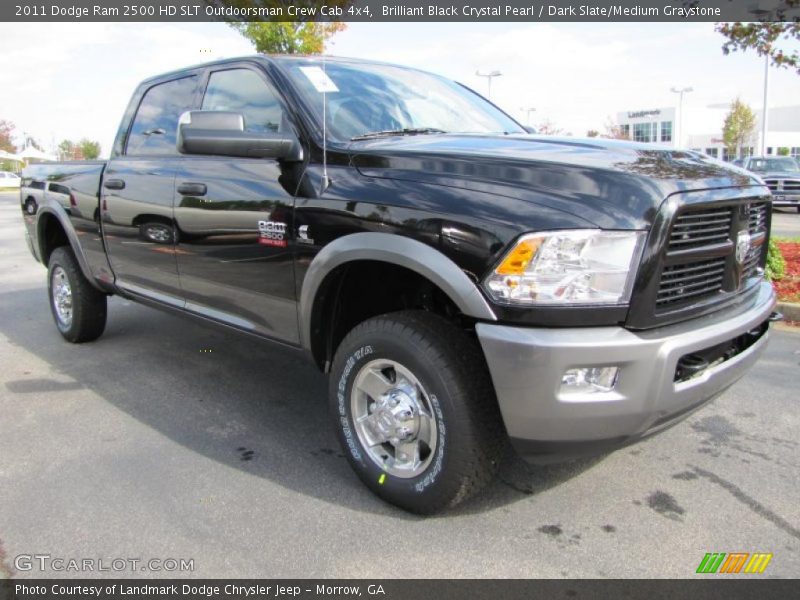 Front 3/4 View of 2011 Ram 2500 HD SLT Outdoorsman Crew Cab 4x4