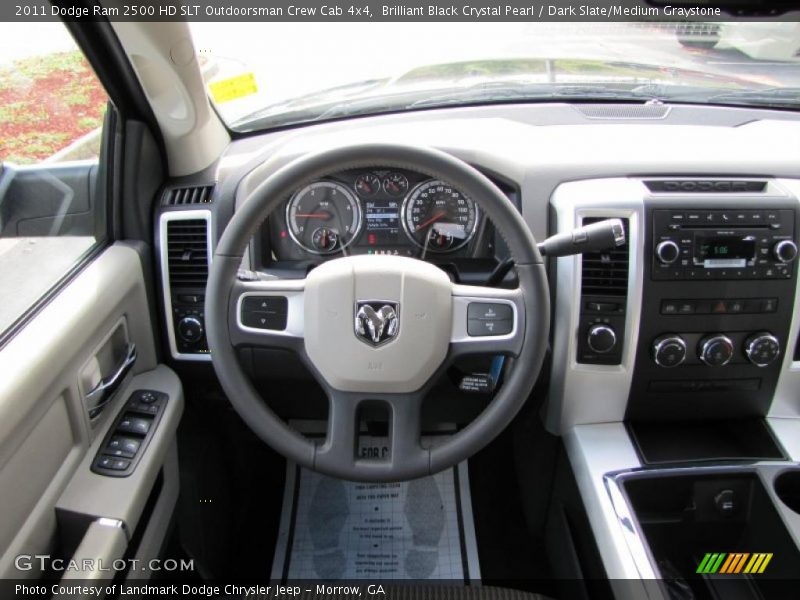 Dashboard of 2011 Ram 2500 HD SLT Outdoorsman Crew Cab 4x4