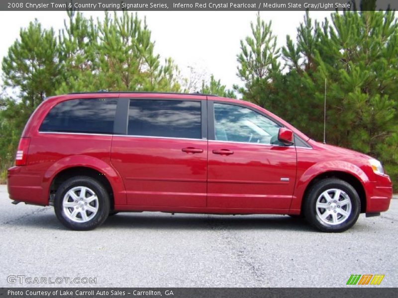Inferno Red Crystal Pearlcoat / Medium Slate Gray/Light Shale 2008 Chrysler Town & Country Touring Signature Series