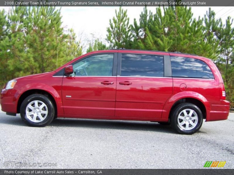 Inferno Red Crystal Pearlcoat / Medium Slate Gray/Light Shale 2008 Chrysler Town & Country Touring Signature Series
