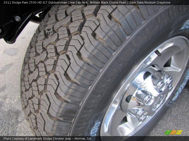Brilliant Black Crystal Pearl / Dark Slate/Medium Graystone 2011 Dodge Ram 2500 HD SLT Outdoorsman Crew Cab 4x4