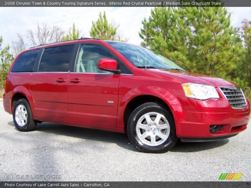 Inferno Red Crystal Pearlcoat / Medium Slate Gray/Light Shale 2008 Chrysler Town & Country Touring Signature Series