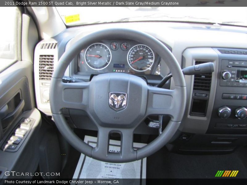  2011 Ram 1500 ST Quad Cab Steering Wheel