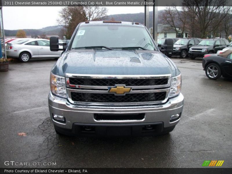 Blue Granite Metallic / Ebony 2011 Chevrolet Silverado 2500HD LTZ Extended Cab 4x4