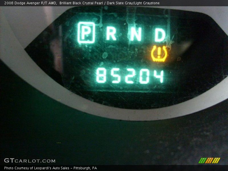 Brilliant Black Crystal Pearl / Dark Slate Gray/Light Graystone 2008 Dodge Avenger R/T AWD