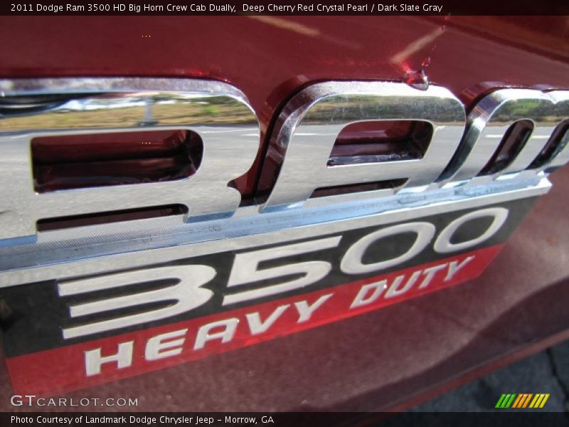Deep Cherry Red Crystal Pearl / Dark Slate Gray 2011 Dodge Ram 3500 HD Big Horn Crew Cab Dually