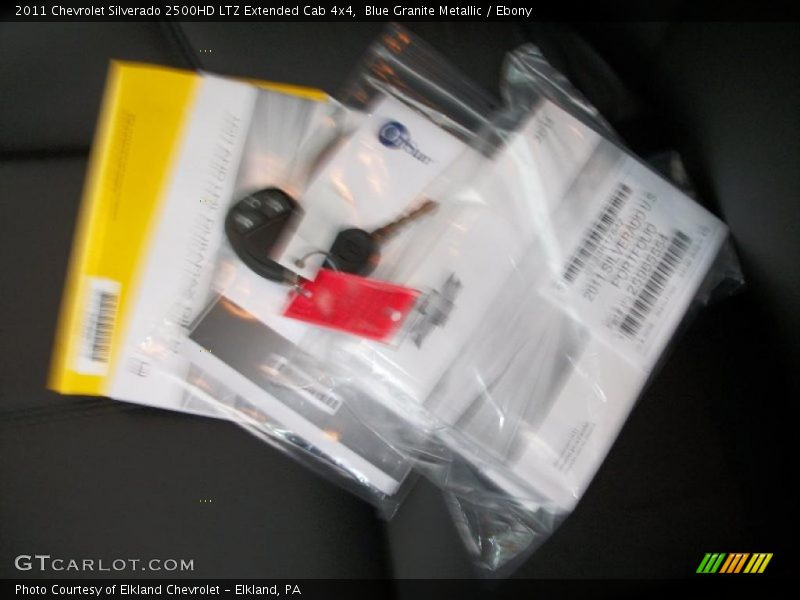 Blue Granite Metallic / Ebony 2011 Chevrolet Silverado 2500HD LTZ Extended Cab 4x4