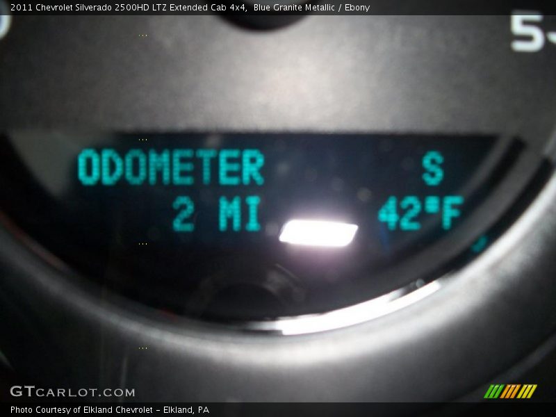 Blue Granite Metallic / Ebony 2011 Chevrolet Silverado 2500HD LTZ Extended Cab 4x4
