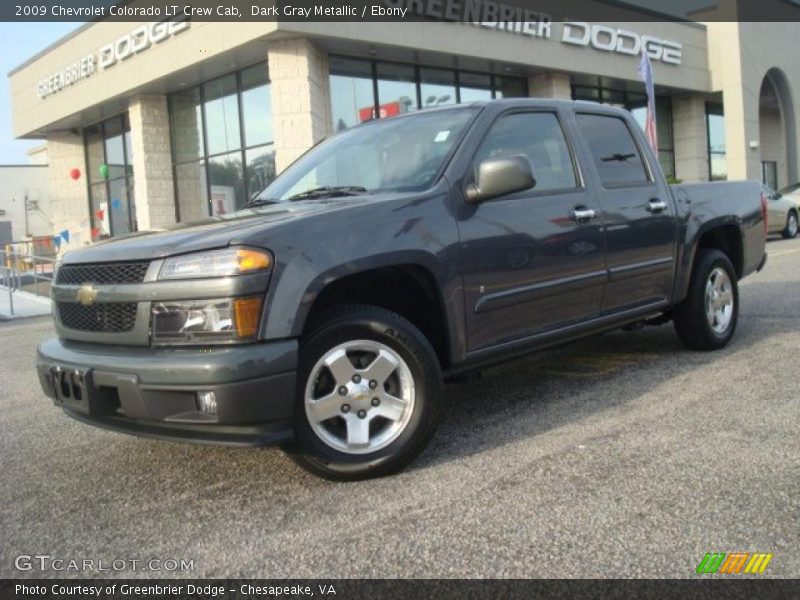 Dark Gray Metallic / Ebony 2009 Chevrolet Colorado LT Crew Cab