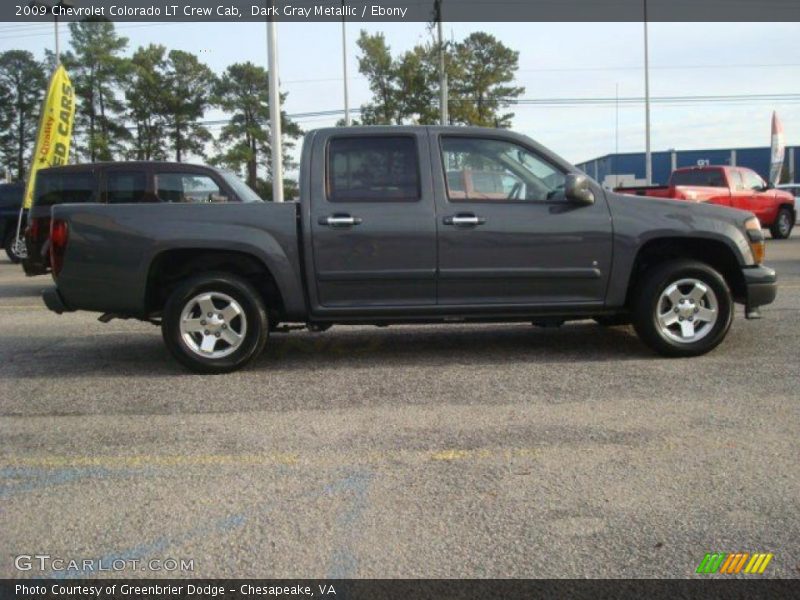 Dark Gray Metallic / Ebony 2009 Chevrolet Colorado LT Crew Cab