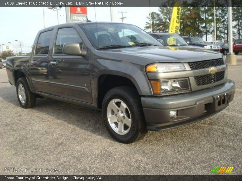 Dark Gray Metallic / Ebony 2009 Chevrolet Colorado LT Crew Cab