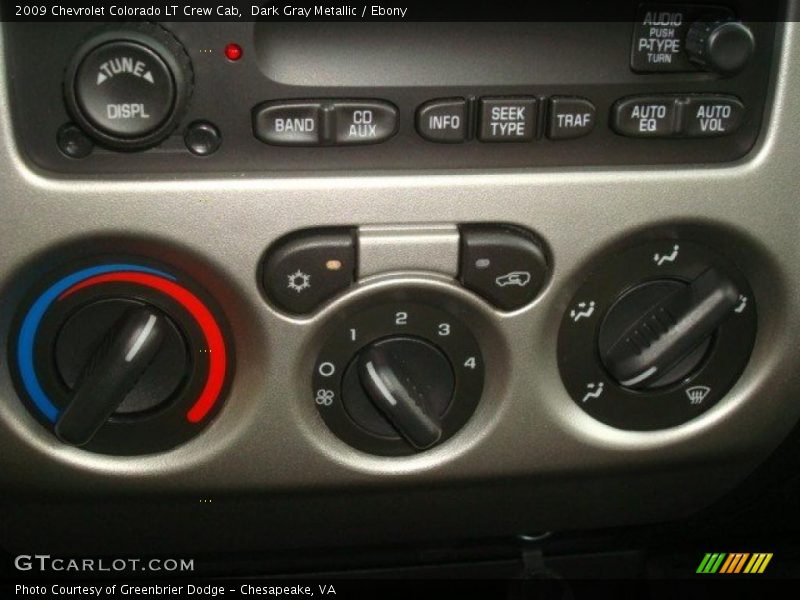 Controls of 2009 Colorado LT Crew Cab