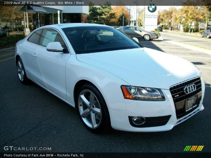 Ibis White / Black 2009 Audi A5 3.2 quattro Coupe