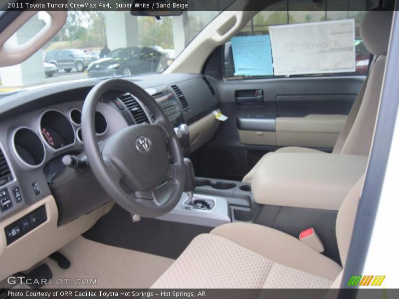 Sand Beige Interior - 2011 Tundra CrewMax 4x4 