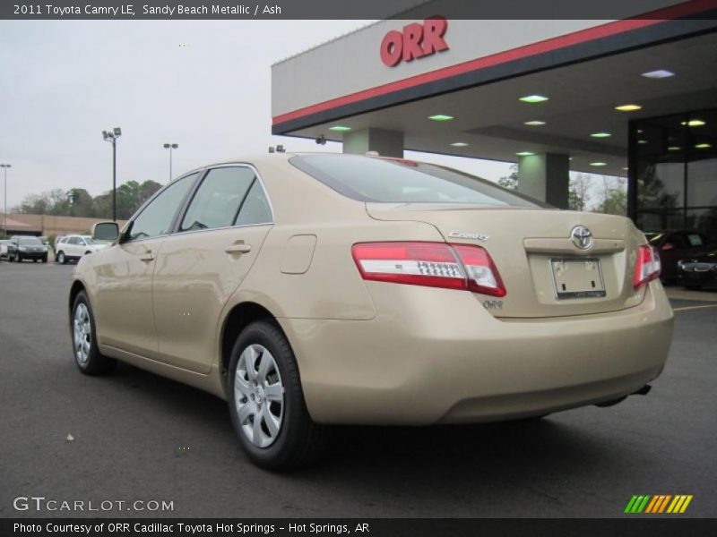 Sandy Beach Metallic / Ash 2011 Toyota Camry LE