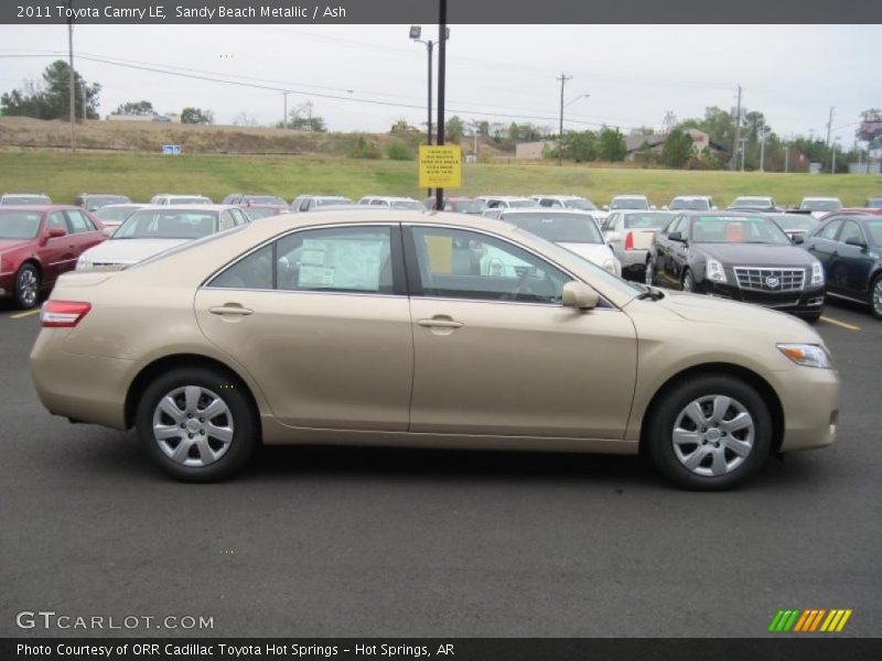 Sandy Beach Metallic / Ash 2011 Toyota Camry LE