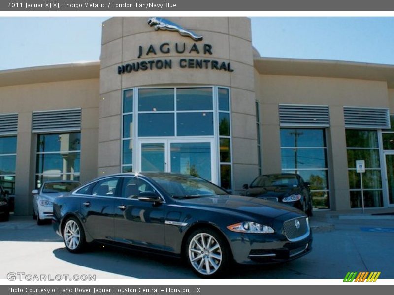 Indigo Metallic / London Tan/Navy Blue 2011 Jaguar XJ XJ