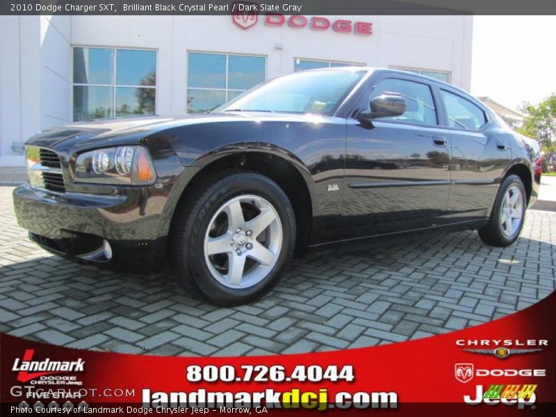 Brilliant Black Crystal Pearl / Dark Slate Gray 2010 Dodge Charger SXT