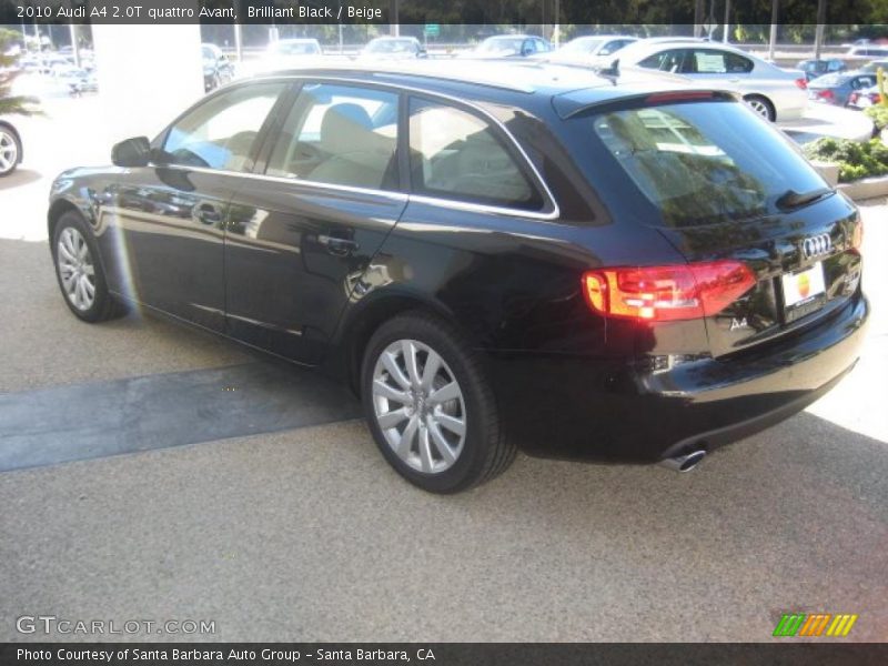 Brilliant Black / Beige 2010 Audi A4 2.0T quattro Avant