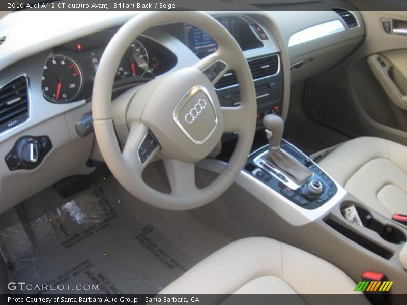 Beige Interior - 2010 A4 2.0T quattro Avant 