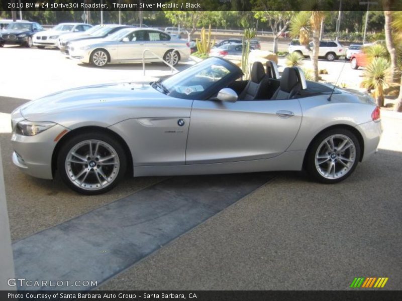 Titanium Silver Metallic / Black 2010 BMW Z4 sDrive30i Roadster