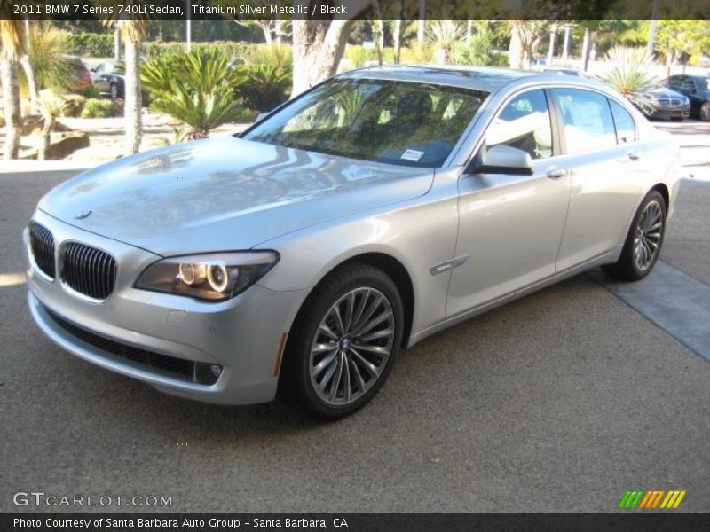 Front 3/4 View of 2011 7 Series 740Li Sedan