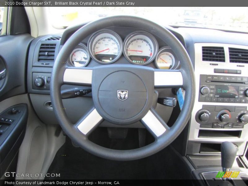 Brilliant Black Crystal Pearl / Dark Slate Gray 2010 Dodge Charger SXT