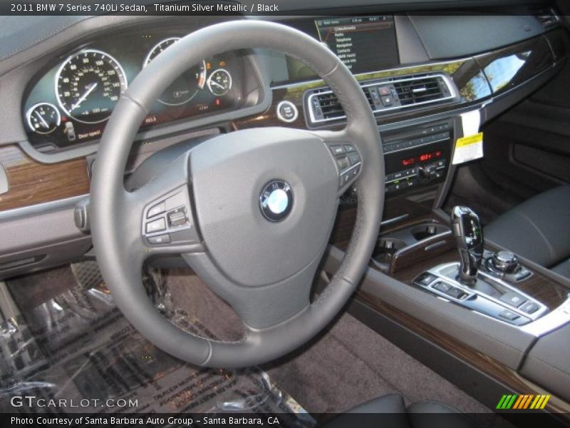 Black Interior - 2011 7 Series 740Li Sedan 