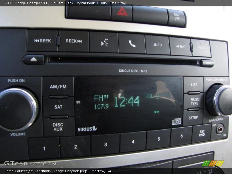 Brilliant Black Crystal Pearl / Dark Slate Gray 2010 Dodge Charger SXT