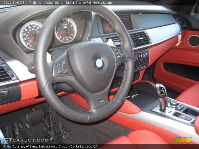 Sakhir Orange Full Merino Leather Interior - 2011 X5 M M xDrive 