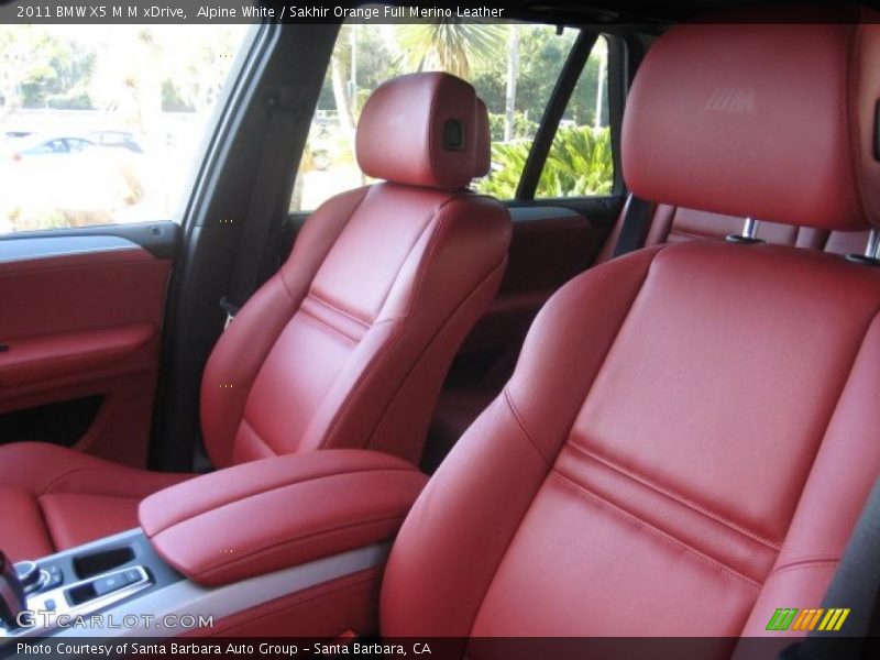  2011 X5 M M xDrive Sakhir Orange Full Merino Leather Interior
