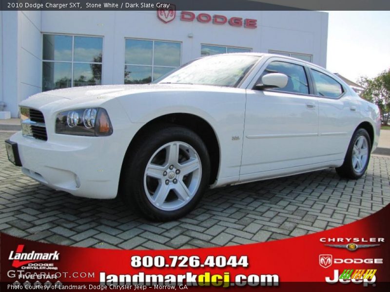 Stone White / Dark Slate Gray 2010 Dodge Charger SXT