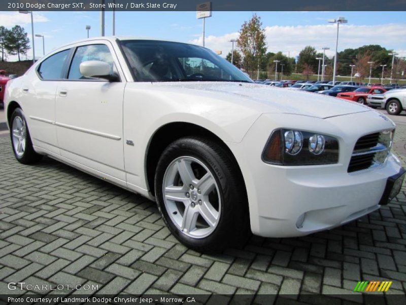 Stone White / Dark Slate Gray 2010 Dodge Charger SXT