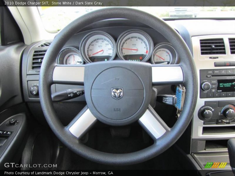 Stone White / Dark Slate Gray 2010 Dodge Charger SXT