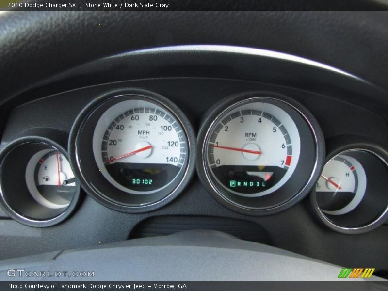 Stone White / Dark Slate Gray 2010 Dodge Charger SXT