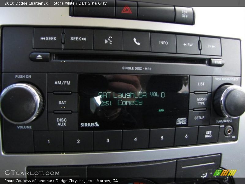 Stone White / Dark Slate Gray 2010 Dodge Charger SXT