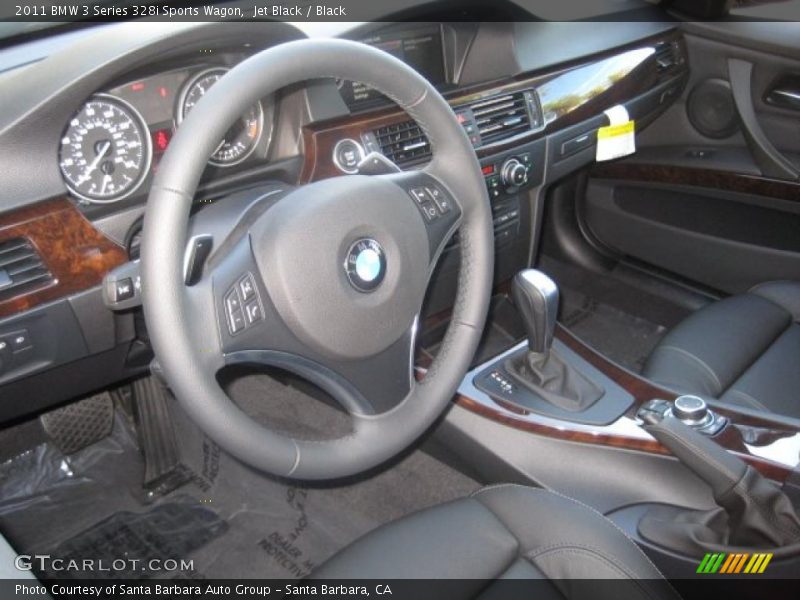 Black Interior - 2011 3 Series 328i Sports Wagon 