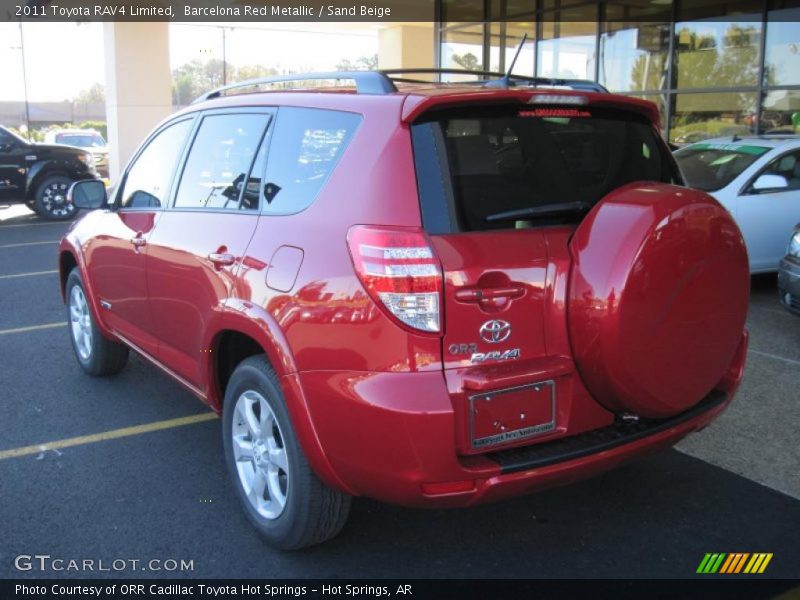 Barcelona Red Metallic / Sand Beige 2011 Toyota RAV4 Limited