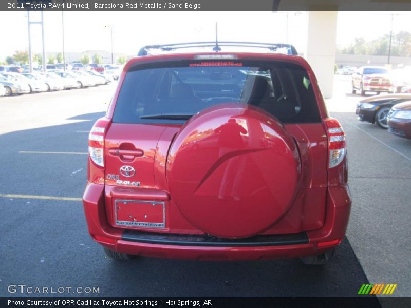 Barcelona Red Metallic / Sand Beige 2011 Toyota RAV4 Limited