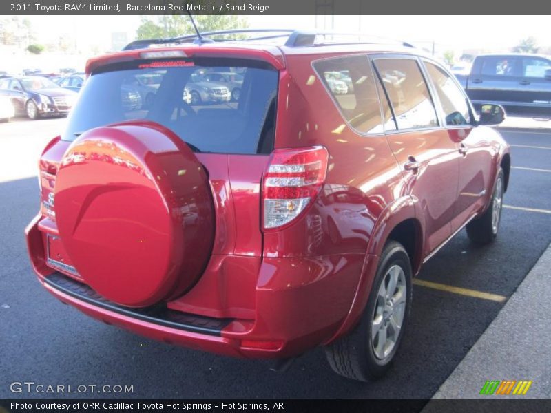 Barcelona Red Metallic / Sand Beige 2011 Toyota RAV4 Limited