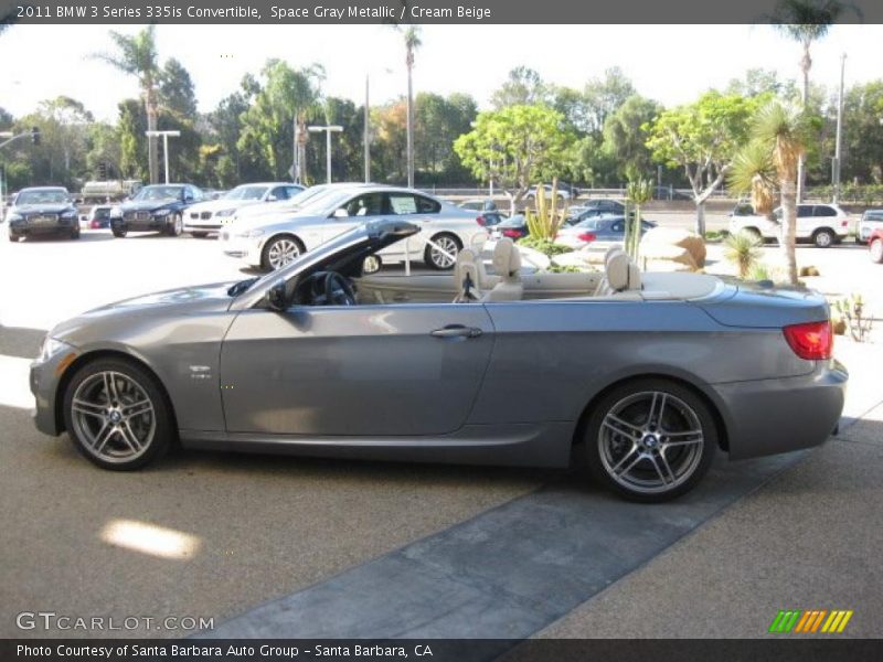 Space Gray Metallic / Cream Beige 2011 BMW 3 Series 335is Convertible