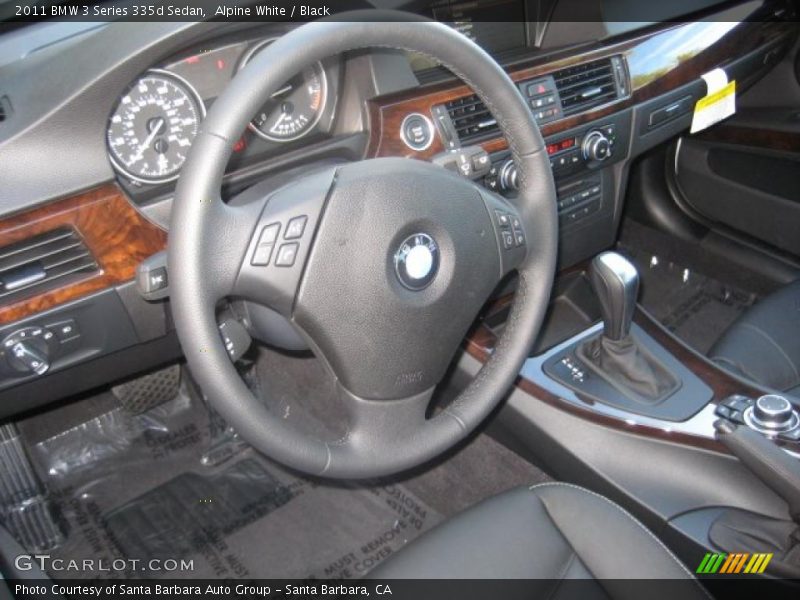 Black Interior - 2011 3 Series 335d Sedan 