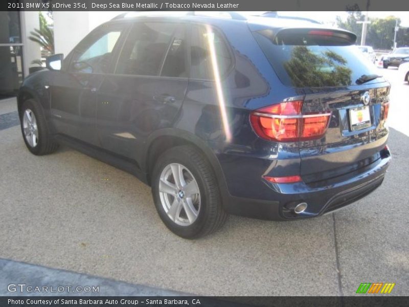 Deep Sea Blue Metallic / Tobacco Nevada Leather 2011 BMW X5 xDrive 35d