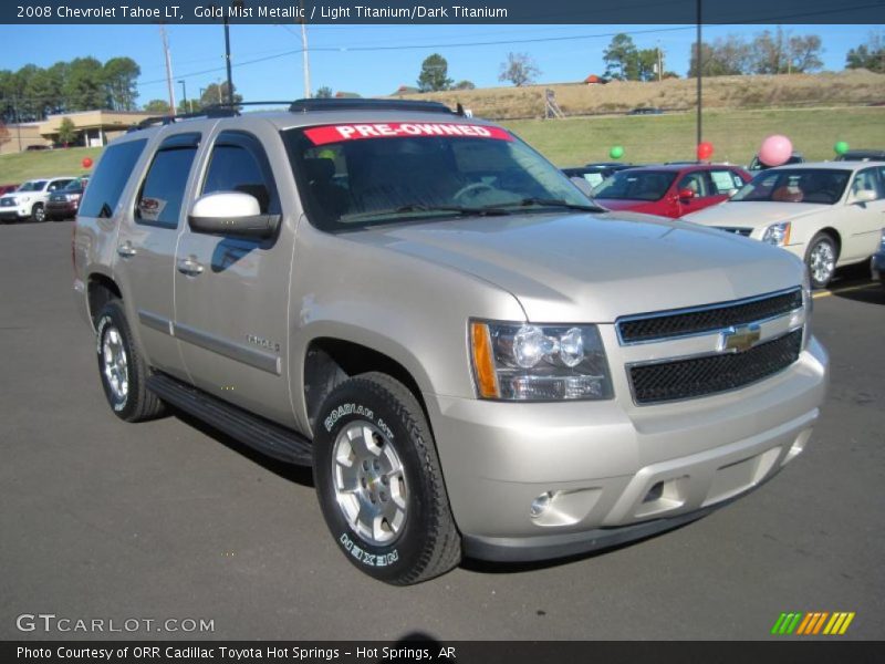 Gold Mist Metallic / Light Titanium/Dark Titanium 2008 Chevrolet Tahoe LT