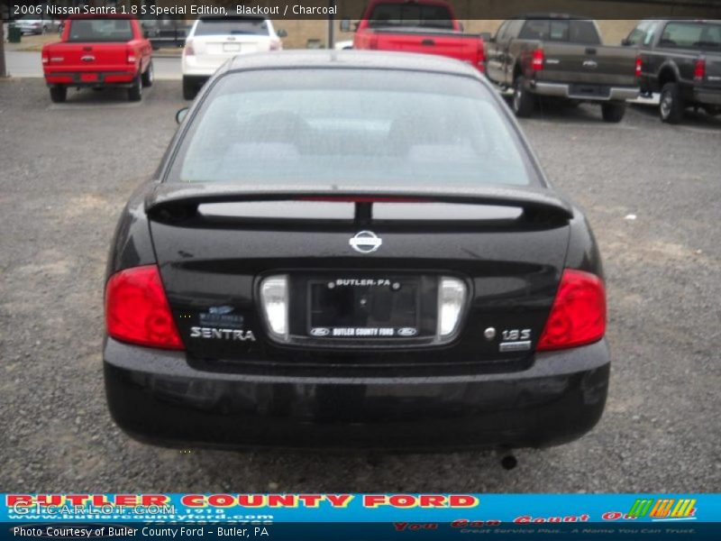 Blackout / Charcoal 2006 Nissan Sentra 1.8 S Special Edition