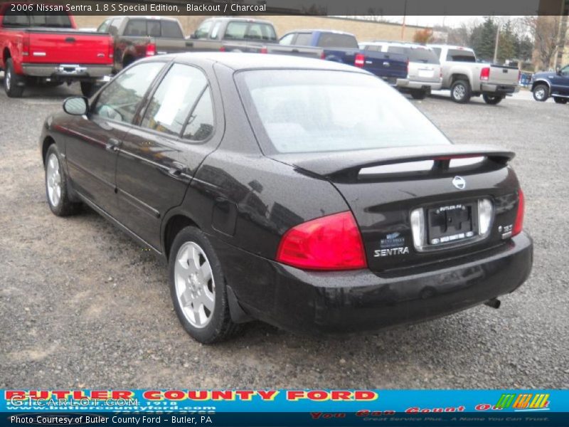 Blackout / Charcoal 2006 Nissan Sentra 1.8 S Special Edition